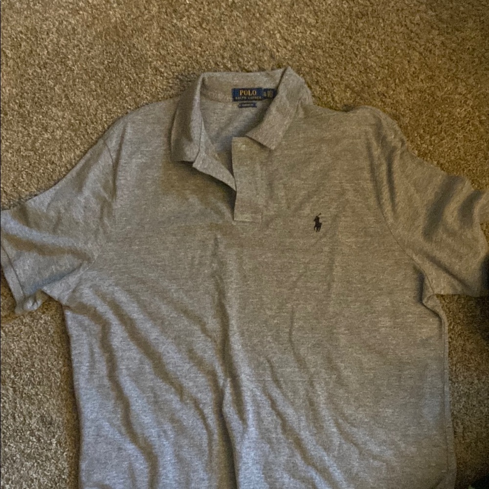 Polo by Ralph Lauren Men's Gray Shirt